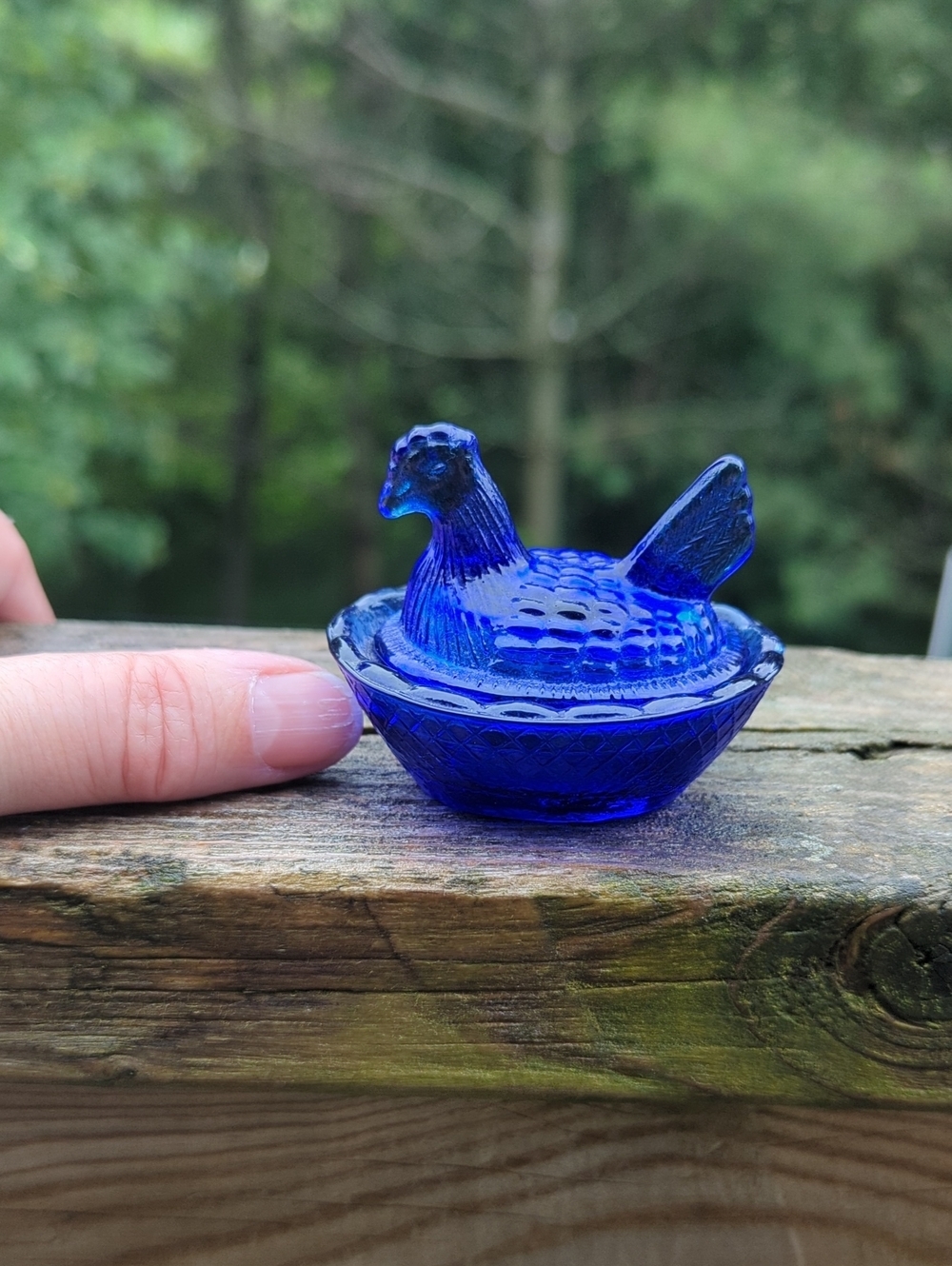 Vintage Cobalt Blue Hen - Picture 3 of 10